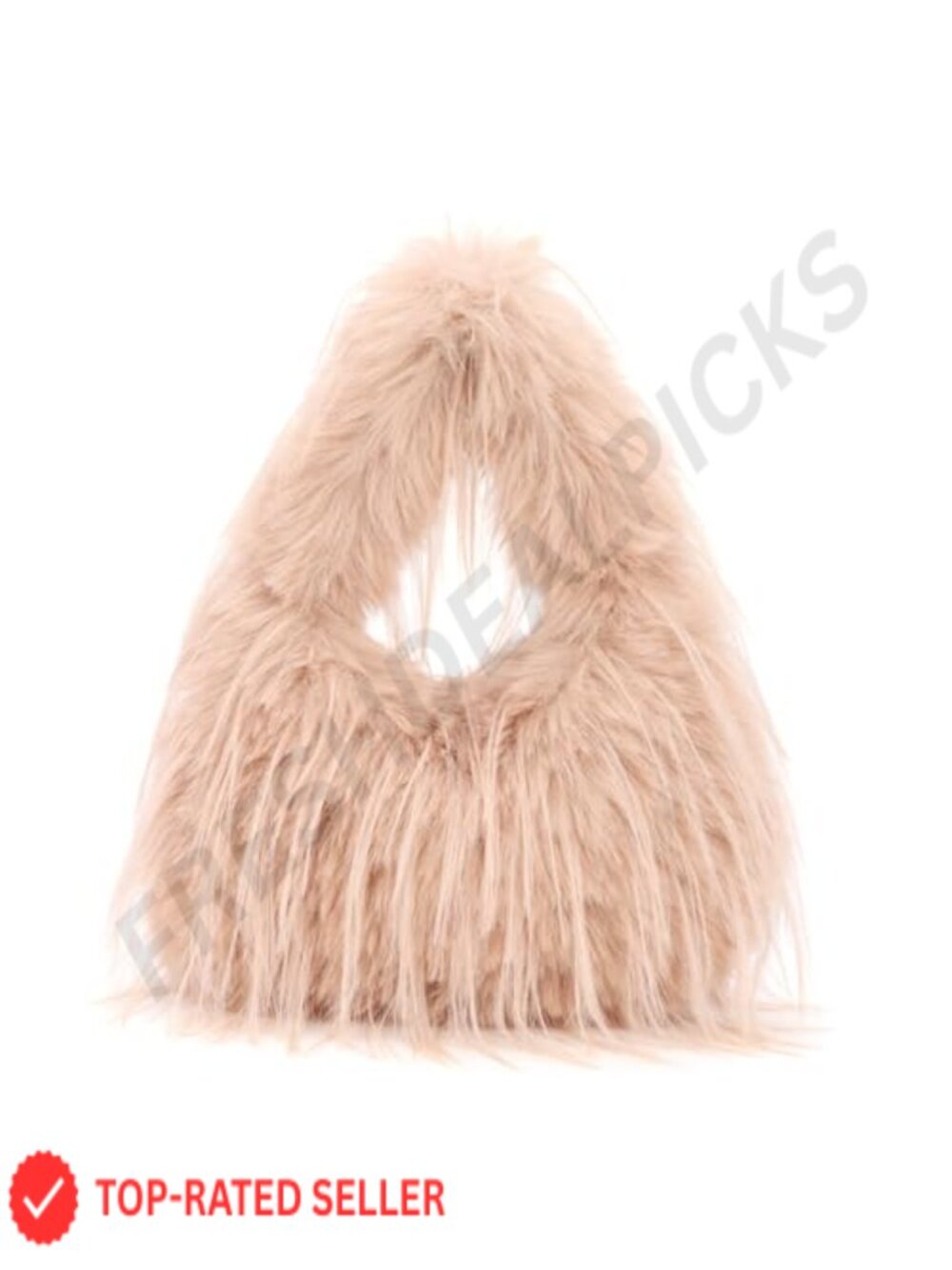 Faux Fur Tote Bag Y2K Plush Shoulder Bag Small Fluffy Purse Hobo Handbag